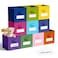 Teenyyou 10 Pack Fabric Storage Cubes 11 Inch Collapsible Cube Bins with Label Window Handle Foldable Organizers Baskets for Shelf Closet Nursery Kids Room Clothes Book ToyCandy