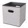 HEAYEEG Black Foldable Storage Cubes Bins Fabric Storage Box Cubes Organizer Baskets with Dual Handles for Home Organizer Grey Light