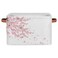 Pardick Basket Storage Bins Japanese Cherry Blossoms Rectangle Cube Basket Box Kids Girls Boys Toys Organizer Beaket Decor Foldable with Handle for Living Room Bedroom Closet Nursery Office Shelf Gift