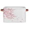 Pardick Basket Storage Bins Japanese Cherry Blossoms Rectangle Cube Basket Box Kids Girls Boys Toys Organizer Beaket Decor Foldable with Handle for Living Room Bedroom Closet Nursery Office Shelf Gift