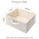 EITMOW 157 Inch Storage Baskets Woven Fabric Bins Storage Cubes with Reinforced Handles Organizer Bins for Closet Shelves Foldable for Clothes Beige 2PCS1571178inch