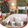 CHENGU 6 Pack Winter Storage Basket Collapsible Winter Basket for Gifts Buffalo Plaid Holiday Decor Large Snowman Bin Foldable Tree Box with Handle for Bedroom Office Home