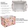 JarThenaAMCS 2 Pcs Halloween Storage Basket Pink Boo Pumpkin Ghost Bat Storage Bins with Handles Rectangle Container Box for Home Office Dorm Shelf Closet Toy