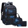 JiaYou Space Pattern Galaxy Backpack Boys Primary Junior Middle School Daypack Men High Middle School Laptop BagStarDark Blue3Pcs Backpack Set