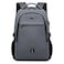 DUSLANG 17 Inch Travel Laptop Backpack Water Resistant College Backpack for Men Laptop Bag with USB Charging PortDark Grey