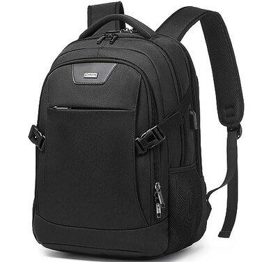 DUSLANG AntiTheft Laptop Backpack Black 1561413 Inch Laptop Sleeve USB Charging Port