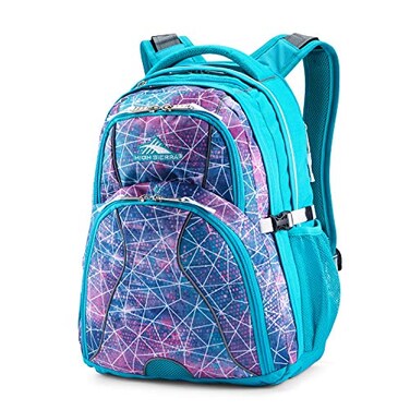 High Sierra Swerve Laptop Backpack Sequin FacetsBluebirdWhite One Size