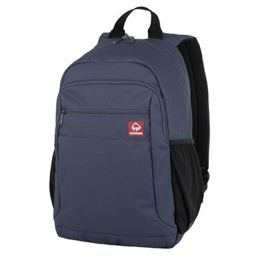 WOLVERINE Lightweight Water Resistant Rugged Backpack for Travel or Work LaptopNavy 23L