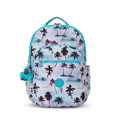 Kipling Seoul Extra Large Laptop Backpack Shadow Palm Print One Size