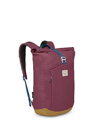 Osprey Arcane Roll Top Commuter Backpack Allium RedBrindle Brown