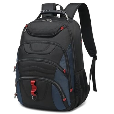Boavan Laptop Backpack for men 173 inch Laptop Bag with USB Port Waterproof Travel Work Backpack Purse AntiTheft Teacher Nurse Doctor Casual Bookbags Office Business backpackBlackClassic Navy