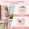 Maelstrom Travel Backpack for Women Men25L Laptop Backpack Fits 156Inch LaptopWaterproof Carry On Backpack for Airplanes with Detachable Crossbody Bag Shoe Compartment Pink Medium