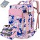 Lumesner Carry on Travel Backpacks Extra Large 40L Flight Approved for Men WomenExpandable Suitcase backpack Camouflage PinkBackpack With 4 Packing Cubes