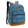 Wrangler Yellowstone Sturdy Backpack for Travel Classic Logo Water Resistant Casual Daypack for Travel with Padded Laptop Notebook Sleeve Teal Patterned