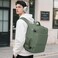 Sinaliy Personal Item Backpack Carry on Travel Backpack with MultiPockets Waterproof Casual College 16inch Laptop Backpack for Men Women Army Green