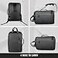 Kenneth Cole REACTION Parker 16 Polyester Tech Covertible BackpackBriefcase Black