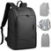 HEROIC KNIGHT Mens Travel Laptop Backpack with USB Charging Port Water Resistant Carry On Backpack for 156 Inch Computer AntiTheft Laptop Bag 25L Weekender Business Work College Black