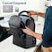 HEROIC KNIGHT Mens Travel Laptop Backpack with USB Charging Port Water Resistant Carry On Backpack for 156 Inch Computer AntiTheft Laptop Bag 25L Weekender Business Work College Black