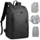 HEROIC KNIGHT Mens Travel Laptop Backpack with USB Charging Port Water Resistant Carry On Backpack for 156 Inch Computer AntiTheft Laptop Bag 25L Weekender Business Work College Black