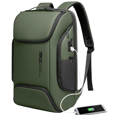 BANGE Business Laptop Smart backpack Can Hold 156 Inch Laptop Commute Backpack Carry on bag for men and women Green