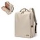GOLF SUPAGS Stylish Laptop Backpack for Women Airline Approved Perfect for Work College and Travel MultiFunctional Casual Daypack Fits 14 Inch Notebook Apricot