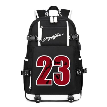 Txiujou Basketball Player 23 Student School Bag Laptop Backpack UltraLight Travel Bag For Men And Women Black3