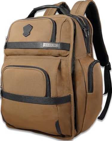WELKINLAND 24H Business Laptop Backpack 28L Durable Professional Backpack for Men 17Pockets Fits 16Inch Laptop