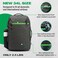 COR Surf Travel Backpack Carry On Backpack for Airplanes Island Hopper 20 Travel Backpack with Clamshell Design Black with Green Zipper 34L Matte Black