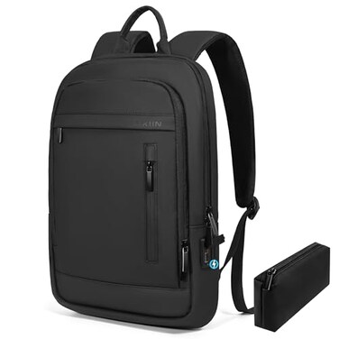 Lixiin Business Backpack for Men Lightweight Commute Laptop Backpack AntiTheft Water Resistant Backpack for 156 Inch Computer for Daily Office Work with Small Bag Black 156