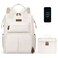 Maelstrom Travel Backpack for Women MenLaptop Backpack Fits 156173 Inch Laptop NurseWork Bag with Insulated Lunch Box Beige