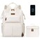Maelstrom Travel Backpack for Women MenLaptop Backpack Fits 156173 Inch Laptop NurseWork Bag with Insulated Lunch Box Beige