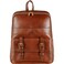 Time Resistance Leather Backpack for Men and Women Laptop Bag up to 15 Cognac Brown Business Rucksack