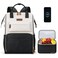 Maelstrom Travel Backpack for Women MenLaptop Backpack Fits 156173 Inch Laptop NurseWork Bag with Insulated Lunch Box Blackbeige