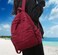 GAMLFL Burgundy Red Canvas Backpack for Women Retro Aesthetic Rucksack Basic Backpack for High SchoolCollege Students Travel Laptop Bag