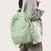 GAMLFL Sage Green Canvas Backpack for Women Retro Aesthetic Rucksack Basic Backpack for High SchoolCollege Students Travel Laptop Bag