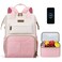 Maelstrom Travel Backpack for Women MenLaptop Backpack Fits 156173 Inch Laptop NurseWork Bag with Insulated Lunch Box Pinkbeige