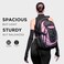 Swissdigital Design Laptop Backpack with USB Charging Port Travel Backpack Fits 156 inches Computer 31L College School Backpack for Women Light PurpleBlack SD80385