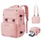 Maelstrom Travel Backpack for Women Men 2 in 1 Crossbody Bag Laptop Backpack Fits 156173 Inch Laptop 26L WorkNurseTeacher Bag Carry On Backpack with Shoe Compartment Pink