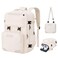 Maelstrom Travel Backpack for Women Men 2 in 1 Crossbody Bag Laptop Backpack Fits 156173 Inch Laptop 26L WorkNurseTeacher Bag Carry On Backpack with Shoe CompartmentBeige