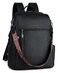 FADEON Leather Laptop Backpack for Women Designer 156 inch PU Laptop Bag Ladies Travel Computer Work Backpack Black