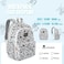 tokidoki School Backpack for Girls Cute Cartoon Laptop Backpack Casual Bookbags Lightweight Cloth Canvas School Bag Daypack Handbag Black White