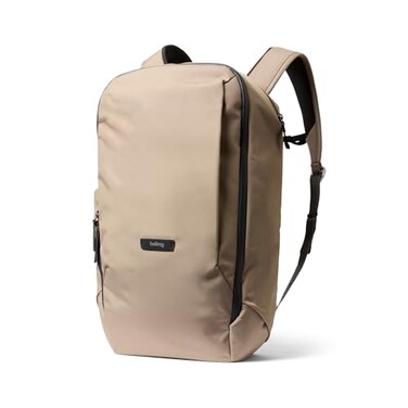 Bellroy Transit Workpack 26 liters laptops up to 16 tech accessories gym gear shoes water bottle daily essentials Stone