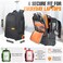 EVERKI 123 Wheeled 32L Laptop Backpack Rolling Backpack for Men Women CarryOn Travel Roller Backpack for Laptops Fits 156 to 16 Inches with Replaceable Wheels for Business Work Black