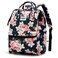 Kinmac Laptop Backpack for Women and Men Large Capacity Travel Backpack for 156 inch Laptop Computer Blue Rose