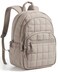 BAGSMART College Laptop Backpack Travel Backpack for Women Quilted Casual Daypack WaterResistant Bookbag for 156 Inch Laptop Camel