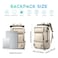 FUTURE AESTHEICS Travel backpack Carryon Travel Backpack For Women Men Flight Approved Business Weekender Overnight Waterproof Daypack offwhite