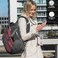 Swissdigital Design Laptop Backpack with USB Charging Port Travel Backpack Fits 156 inches Computer 31L College School Backpack for Women Angola redBlack SD80344