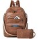LATMAP Backpack Purse for Women Laptop Backpack Leather Travel Backpack Shoulder Bag Teacher College Daypack Work Handbag fits 14 LaptopBrown