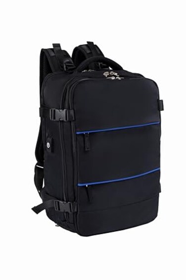 ZOGNER Airline Flight Approved Multifunctional Large Travel Backpack For Women ManTravel EssentialsCarry OnPersonal Item Backpack Under 18x14x8Laptop BackpackAntiTheft pocketUSB port