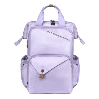 Hap Tim Laptop Backpack for Women Travel Work Nurse Teacher Purple 7651PP